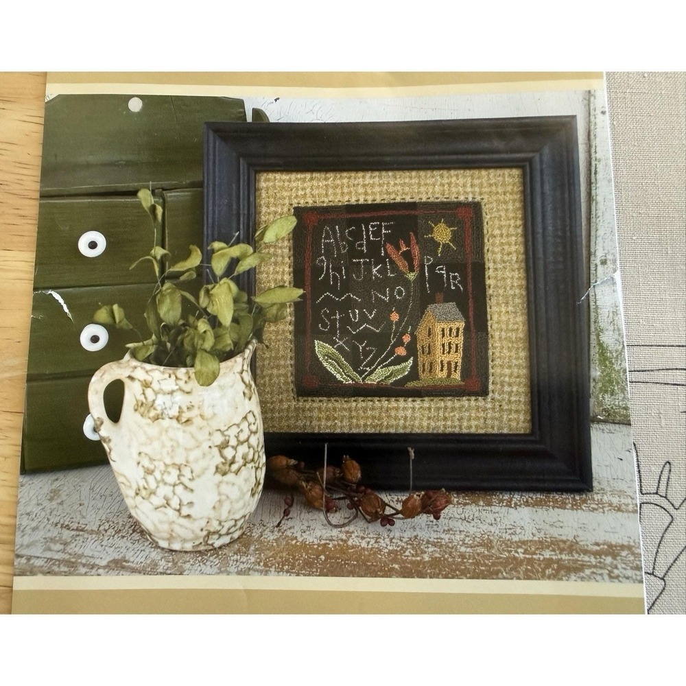 Threads That Bind Punchneedle Embroidery Pattern Cloth Chalkboard Lesson - Picture 2 of 4